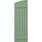 Ekena Millwork Americraft 5-Board (2 Batten) Wood Joined Board-n-Batten Shutters w/Ellipt Top, ARW101BE518X77TGH, PR ARW101BE518X77TGH - alternate 9